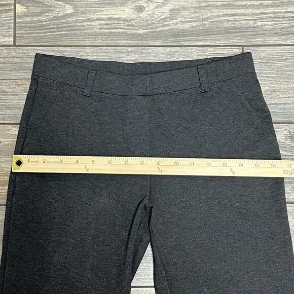 Quince Career Pant Charcoal Grey Women Small Stretch Pull On 28 Waist Wide Leg - Picture 8 of 11